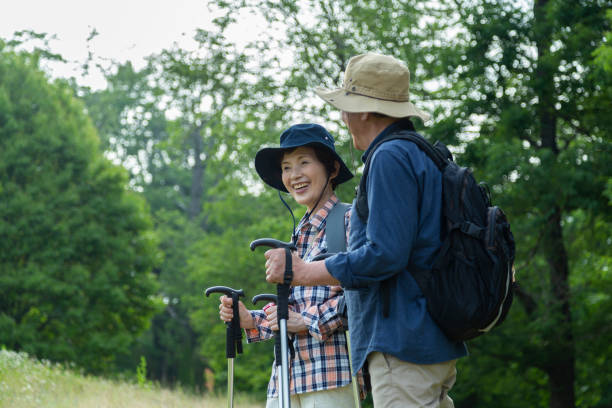 istock Senior Couple Trekking 1081974420