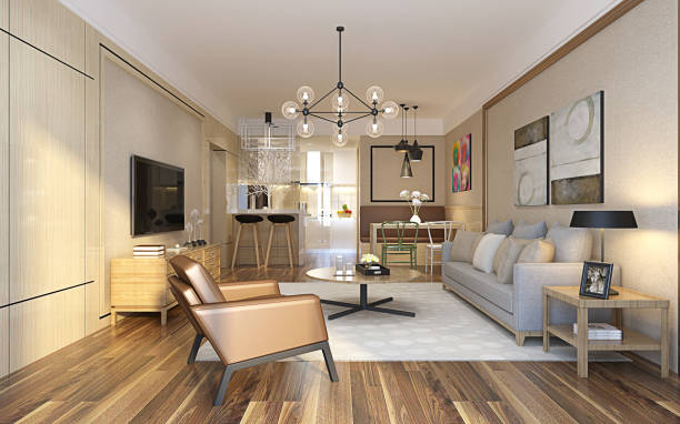 istock 3d render of luxury modern house interior 1081974456