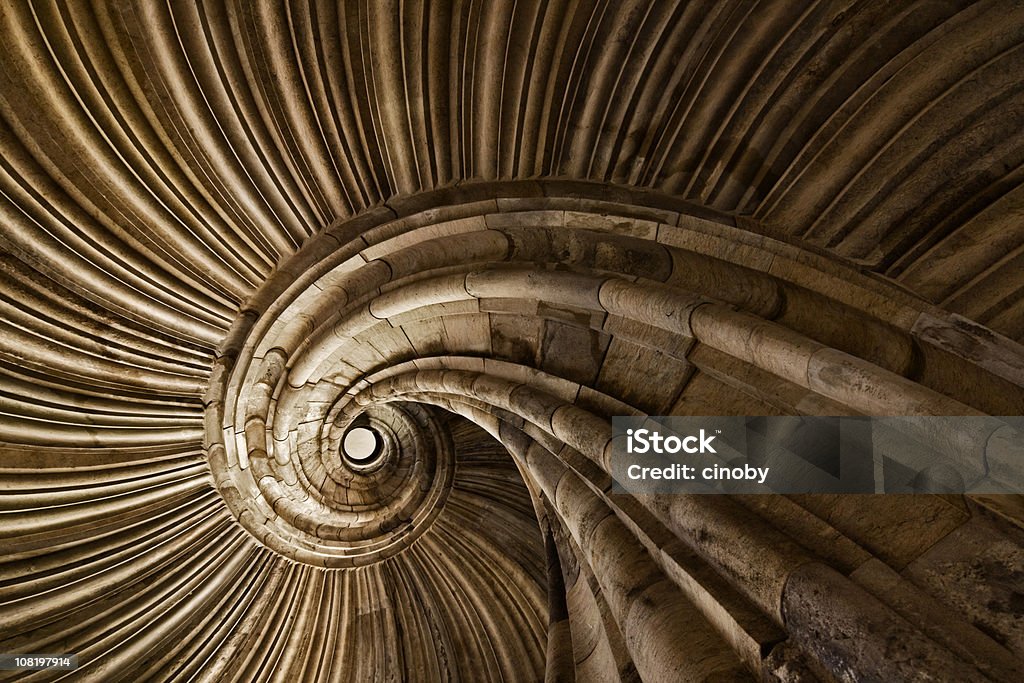 Snail Spiral Staircase  Architecture Stock Photo