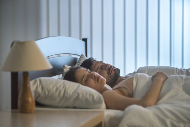 istock The sleeping lovers on the bed 1081979226