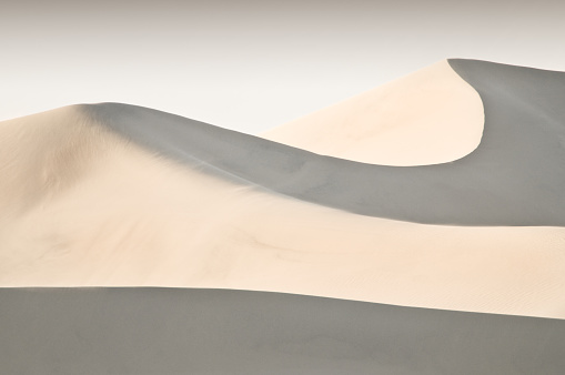 aerial view of namib desert dunes