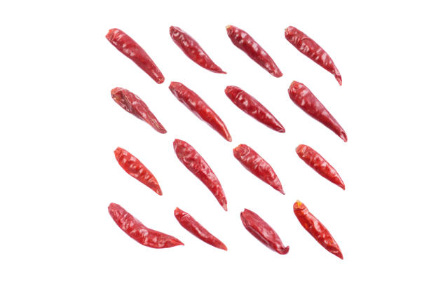 istock Red dry Chili pepper,isolated on white background 1081985406