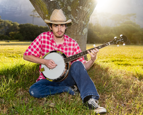 Jugador del banjo photo
