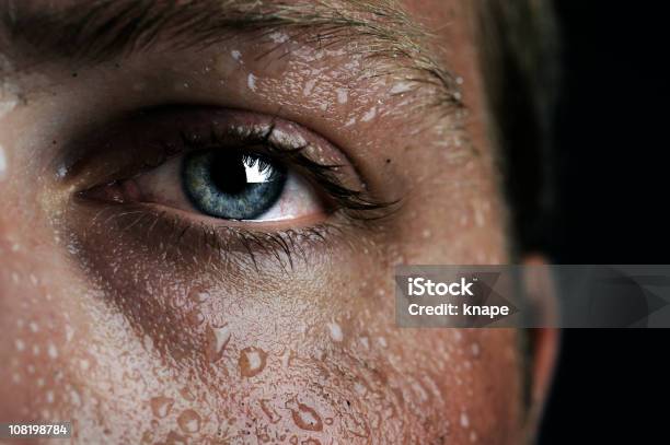 Lowkey Eye Stock Photo - Download Image Now - Sweat, Heat - Temperature, Eye