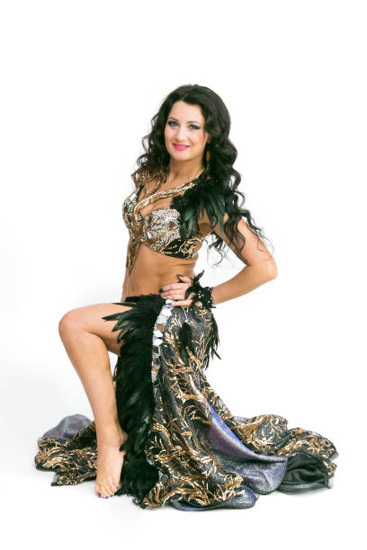 istock Girl dancer oriental dance. Isolated. 1081988192