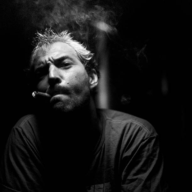 istock Portrait of Man Smoking Cigar 108199134