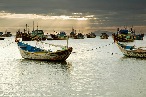 istock Beautiful Sunset In Mui Ne Harbour, Vietnam 108199266