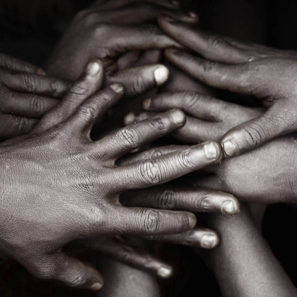 istock Group of Children's Hands in Pile 108199335