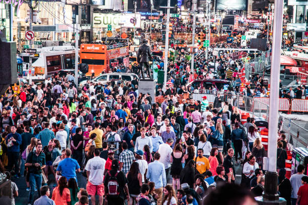 istock Crowd in Times Square during holiday season 1081993578
