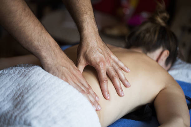 istock Massage in natural light - close up 1081994594