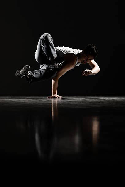 istock Motion Blur of Male Breakdancer Performing, Low Key 108199869