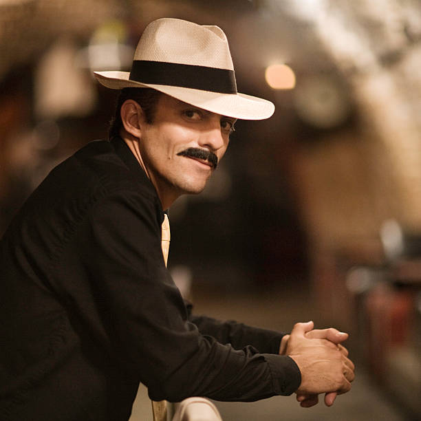 istock Retro-Styled Man Wearing Suit and Fedora 108200609