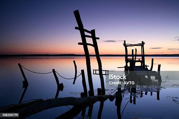 Sunken Jetty Stock Photo - Download Image Now - Beach, Boardwalk, Broken