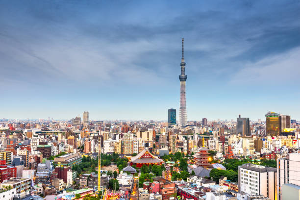 istock Tokyo, Japan Skyline from Asakusa 1082011212