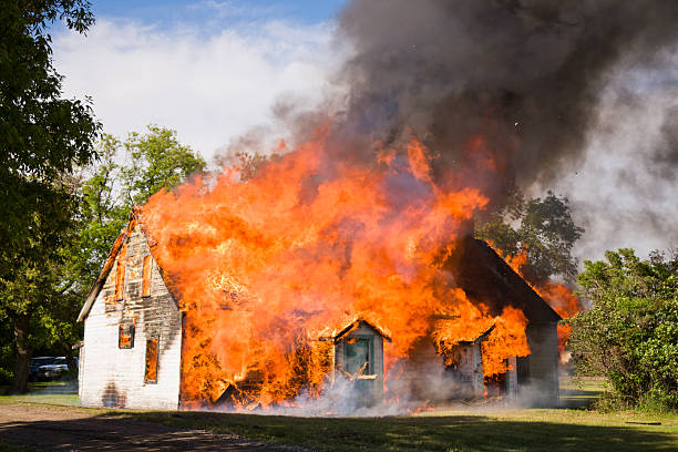 House Fire  burning house stock pictures, royalty-free photos & images