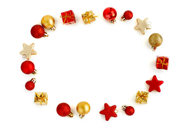 istock Red and golden Christmas decorations 1082015574