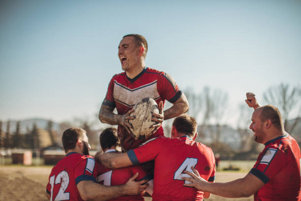 istock Rugby players during the game. 1082015738