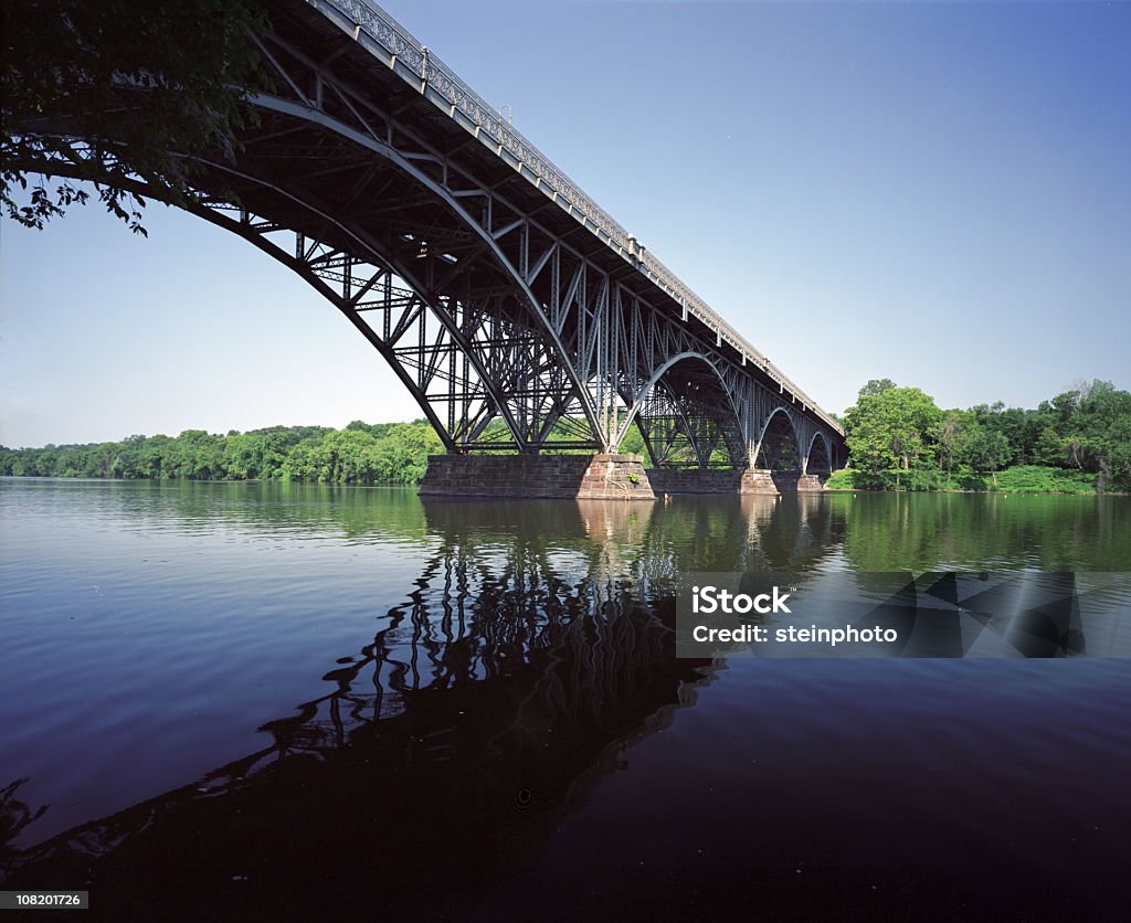 Fragole Mansion Ponte Philadelphia - Foto stock royalty-free di Fiume Schuylkill