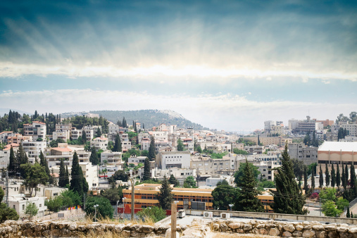 Nazareth Sunrise Cityscape