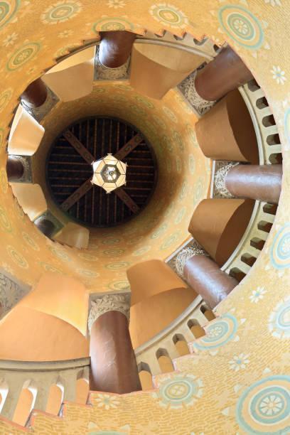 istock Looking up at Spiral Staircase in Santa Barbara 108202192