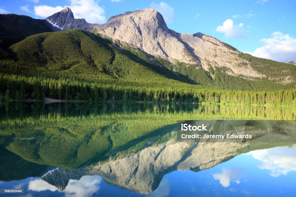 Berg-Reflexion - Lizenzfrei Banff-Nationalpark Stock-Foto