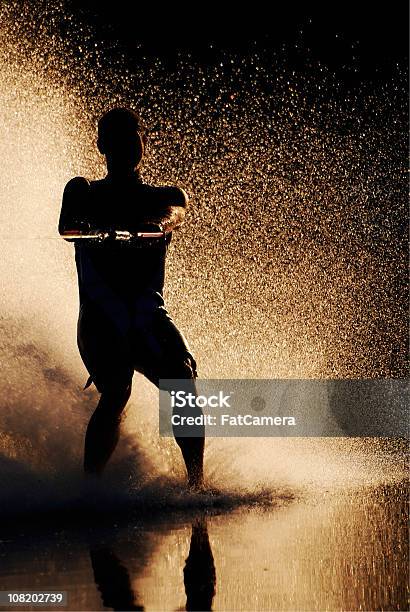 Barefoot Waterskiing Stock Photo - Download Image Now - Barefoot, Waterskiing, 20-29 Years