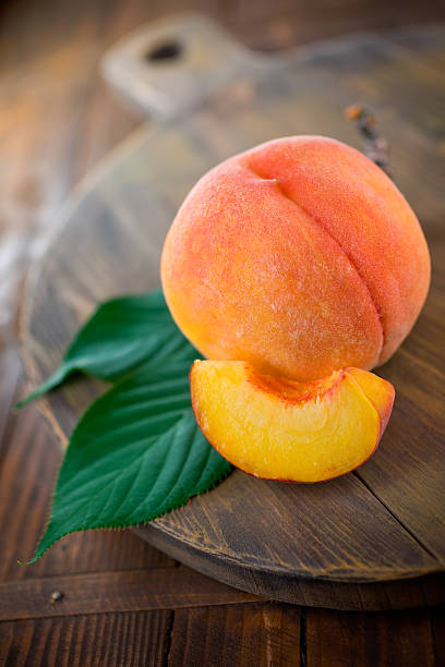 Organic Peach stock photo