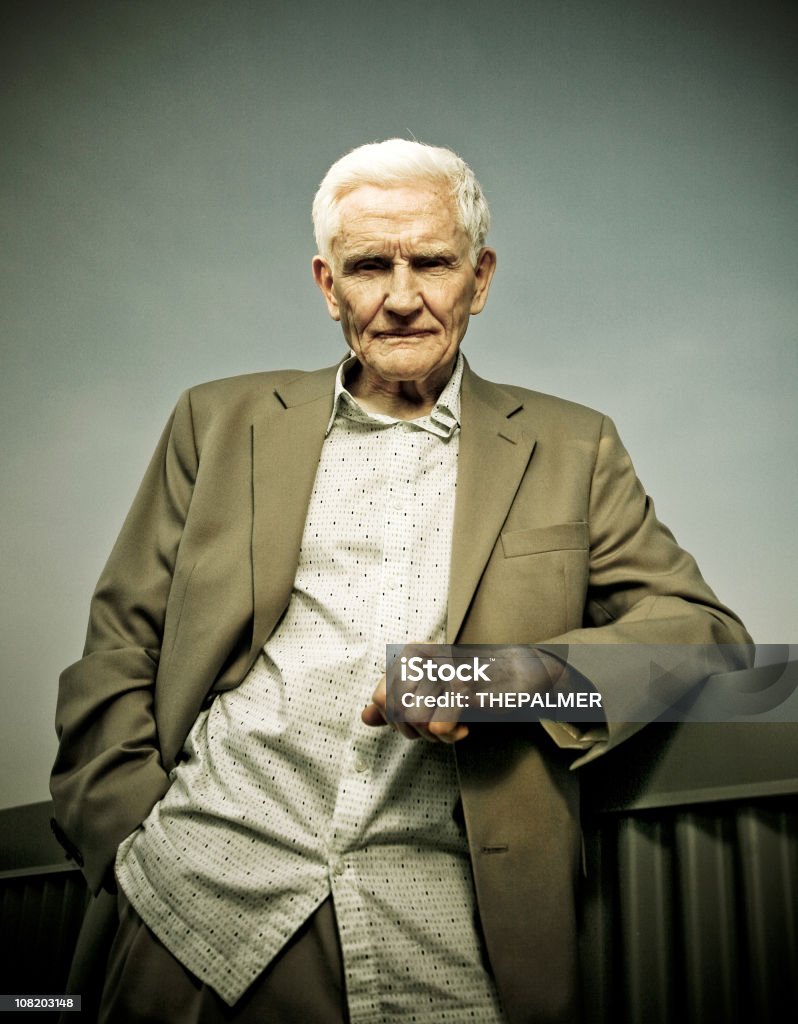 the super tycoon old man in his 60s posing with attitude and control for the camera 60-69 Years Stock Photo