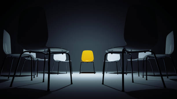 chairs in a circle  prejudice stock pictures, royalty-free photos & images