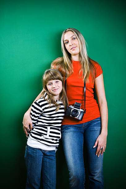 istock Daughter and Mother wearing camera around neck 108203562