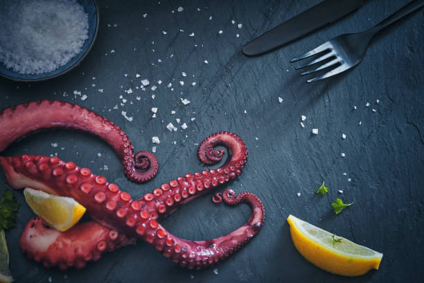 Octopus Tentacles with Seasalt and Fresh Salt
