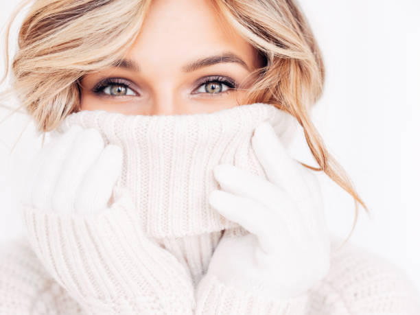 Woman in winter clothes