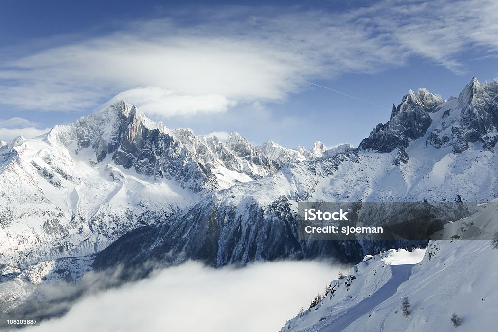 Mountains of Chamonix  Mountain Stock Photo