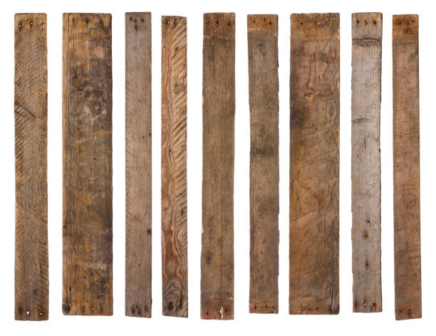 istock Old wooden planks isolated 1082044610