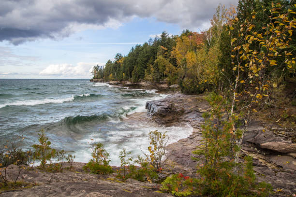 istock Michigan Fall Foliage Background In Pictured Rocks In The Upper Peninsula 1082055318