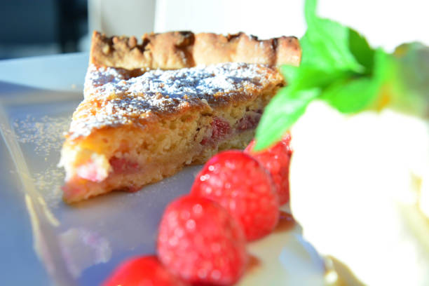 istock Close up of Raspberry tart 1082056020