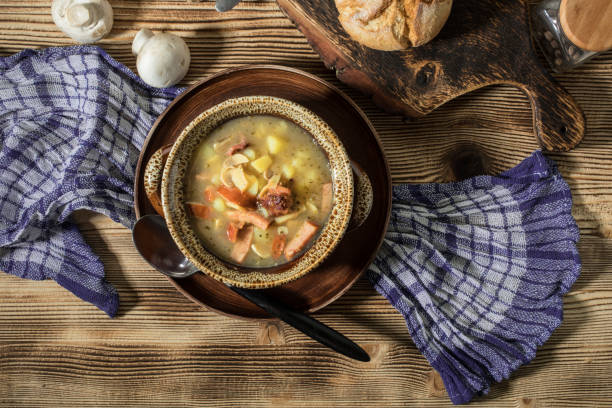 istock The sour soup made of rye flour. 1082058152