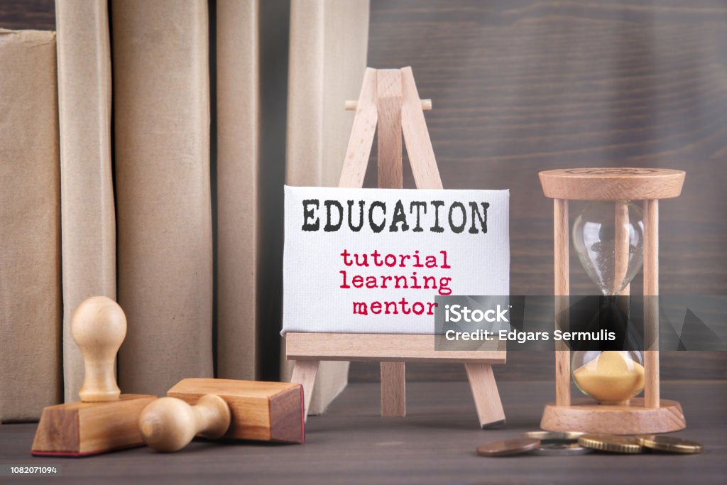 Learning Mento Tutorial Learning And Mentor Education Concept Stock Photo - Download ...