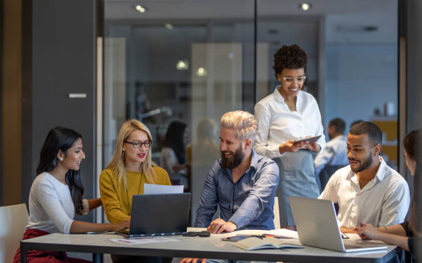 istock Young Business People Having a Meeting 1082071764