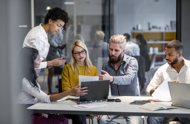 istock Young Business People Having a Meeting 1082071966