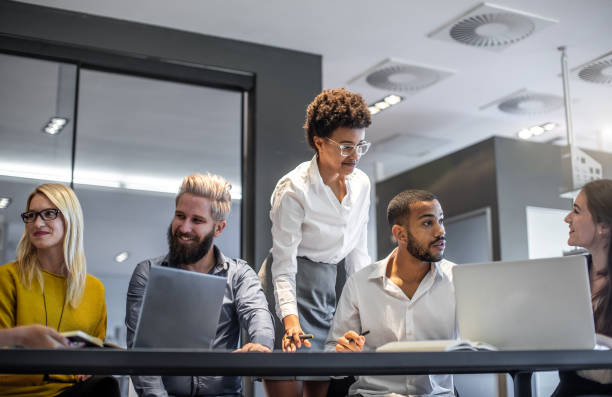 istock Young Business People Having a Meeting 1082074360