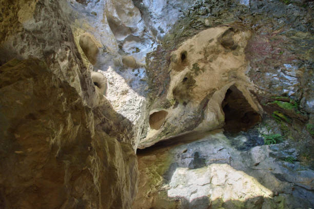 istock abstract background, the interior of a cave 1082077308