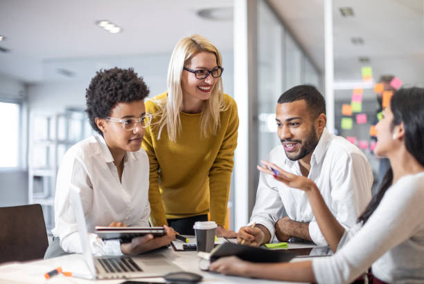 istock Young Business People Having a Meeting 1082078042