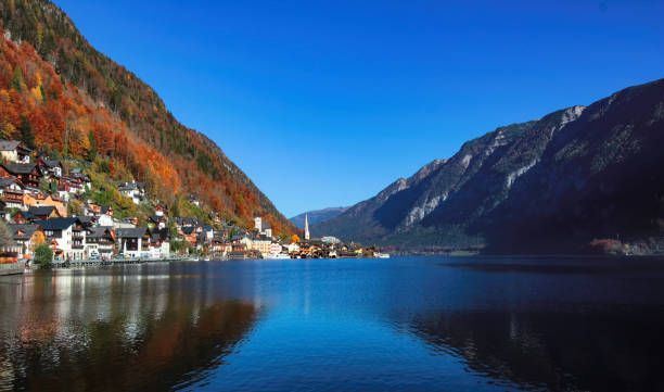 istock Beautiful view on Hallstatt lake and village 1082079290