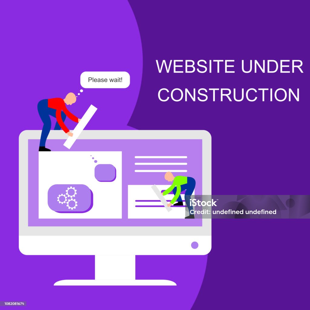 Website Under Construction Web Development Stock Illustration ...