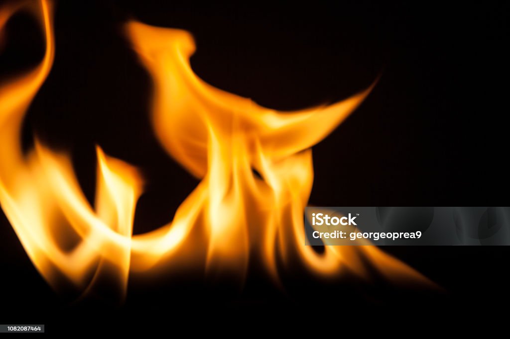 Api Api Latar Belakang Tekstur Makro Terbakar Api Menyala Di Latar ...