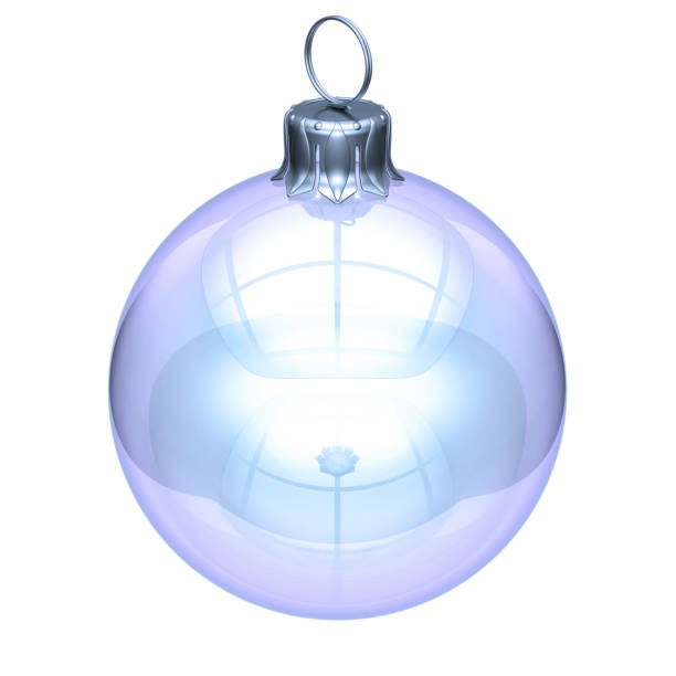 istock Christmas Xmas ball decoration white glass translucent 1082090922