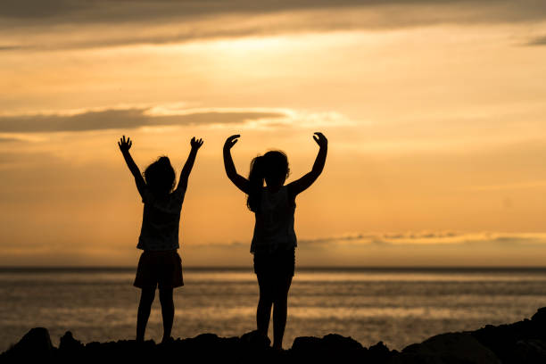 istock Sisters bonding by the sea 1082090930