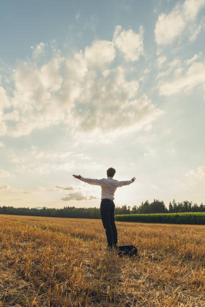 istock Young businessman celebrating his recent achievement 1082093236
