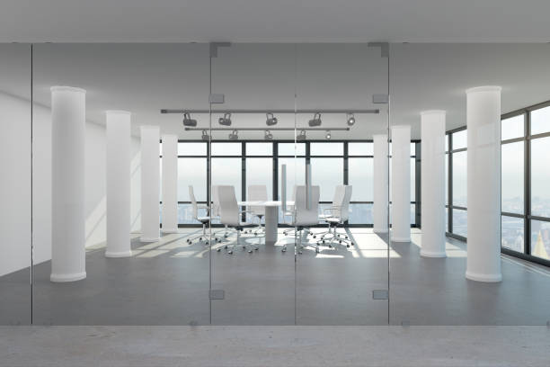istock Contemporary meeting room interior 1082094030
